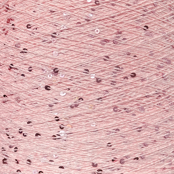 Бавовна з мікропаєткою кольорова  1303 рожева троянда Китай