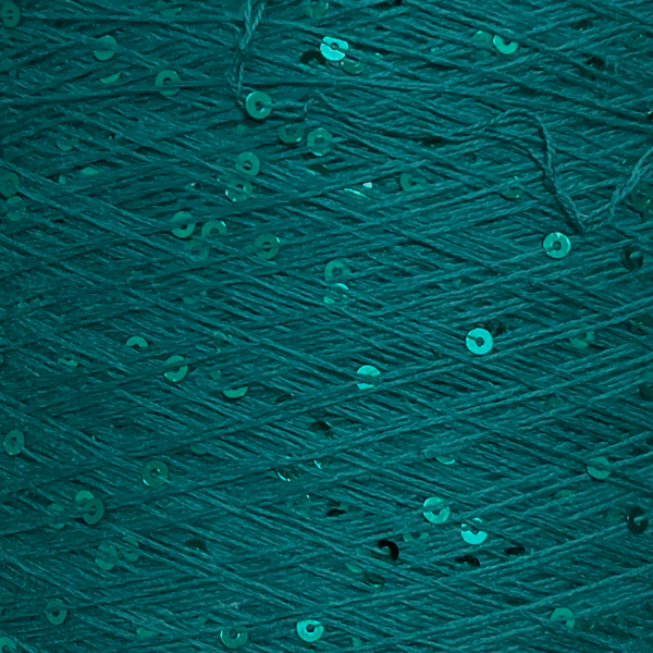 Бавовна з мікропаєткою кольорова  1130 смарагд/зелений Китай