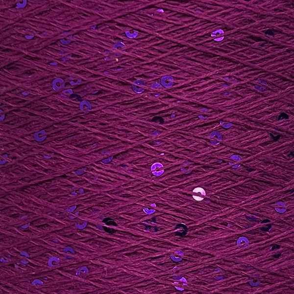 Бавовна з мікропаєткою кольорова  1134 смородина/фіолет Китай