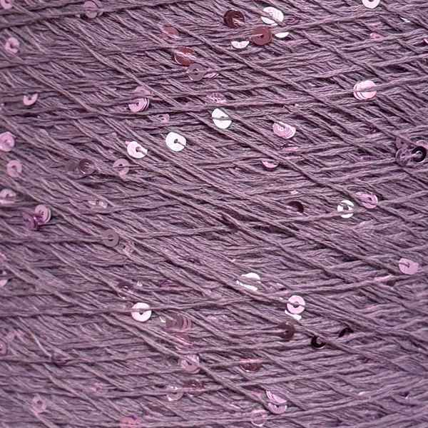 Бавовна з мікропаєткою кольорова 1279 лавандовий туман/ фіолет Китай