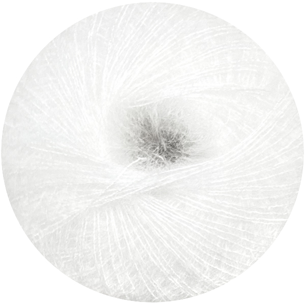 Мохер з шовком Софт Дрім ВВВ 1001 сліпуче білий ВВВ