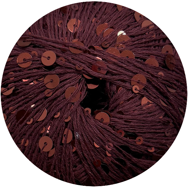 Паєтки Королівські  088 бордо\бордо Ярна 