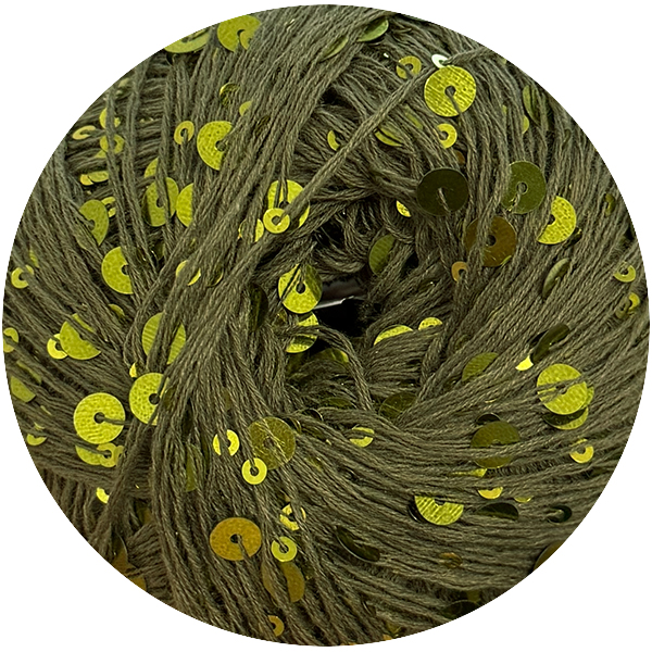 Паєтки Королівські  118 хакі / хакі Ярна 