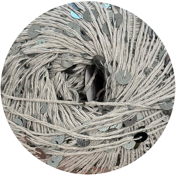 Паєтки Королівські  074 сірий / сірий Ярна 