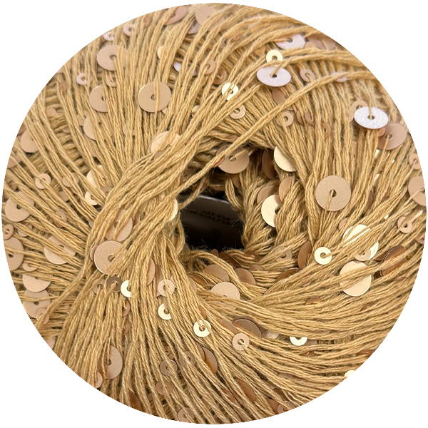 Паєтки Королівські 154 золотий беж / золото матове Ярна 