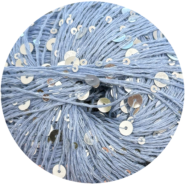 Паєтки Королівські  068 волошка/срібло Ярна 