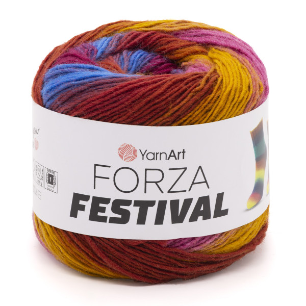 Суперваш Форца Фестиваль 2906 Кораловий риф YarnArt (ЯрнАрт)