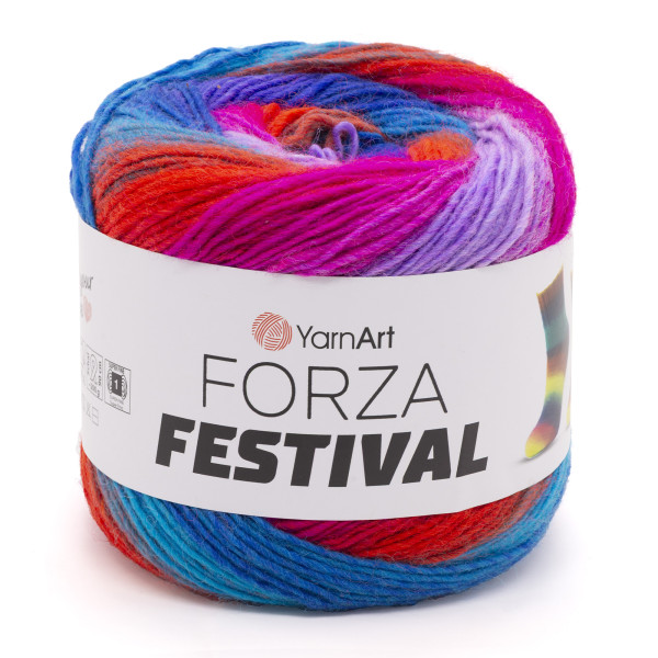 Суперваш Форца Фестиваль 2913 тропічні квіти YarnArt (ЯрнАрт)