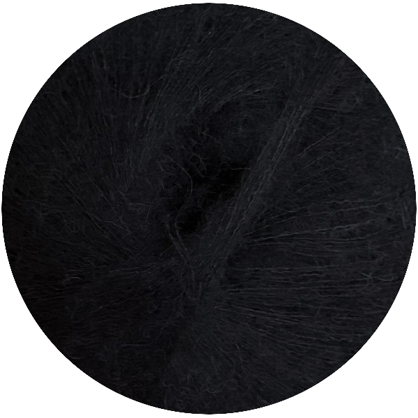 Супер кід мохер Індіана / Indiana 611 чорний Industria Italiana Filati