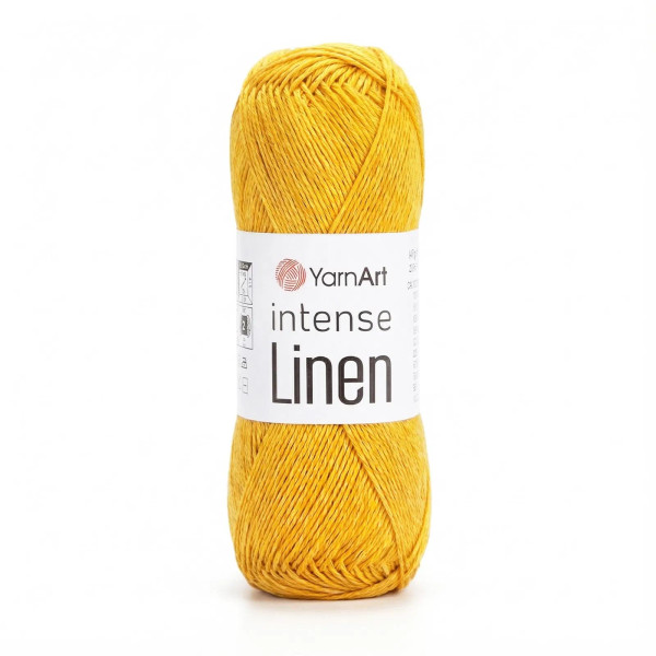Інтенс Лінен 4117 яскраво жовтий YarnArt (ЯрнАрт)