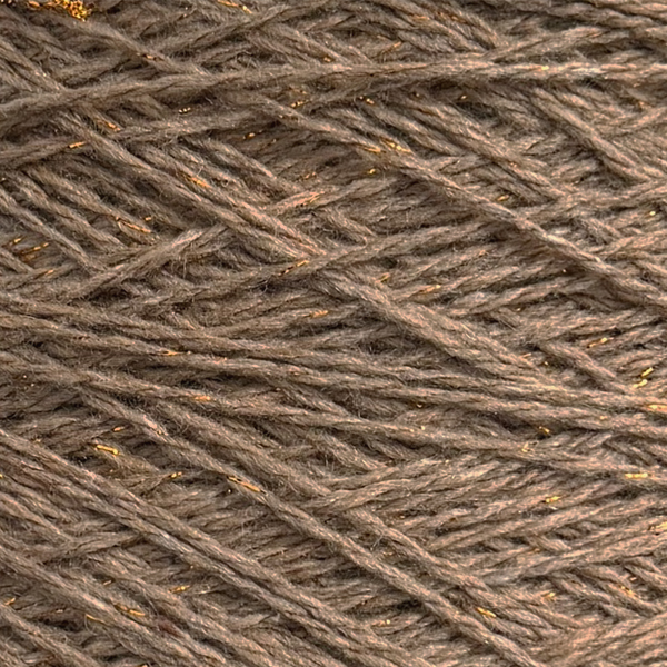 Меринос з шовком малбері Venus та люрексом 8 кавовий мус Італія