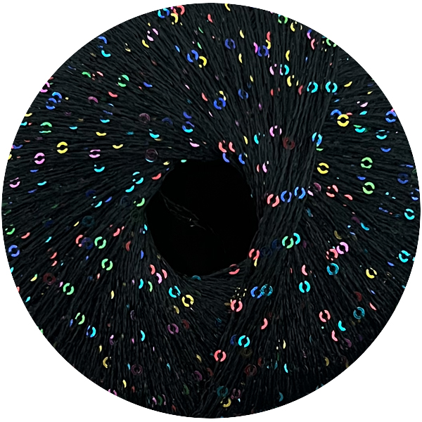 Пайєтки Рясні Елеганза  424 чорний Ярна 