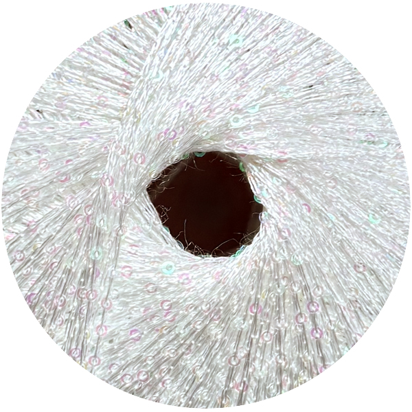 Пайєтки Рясні Елеганза   115  білий/радужні прозорі Ярна 