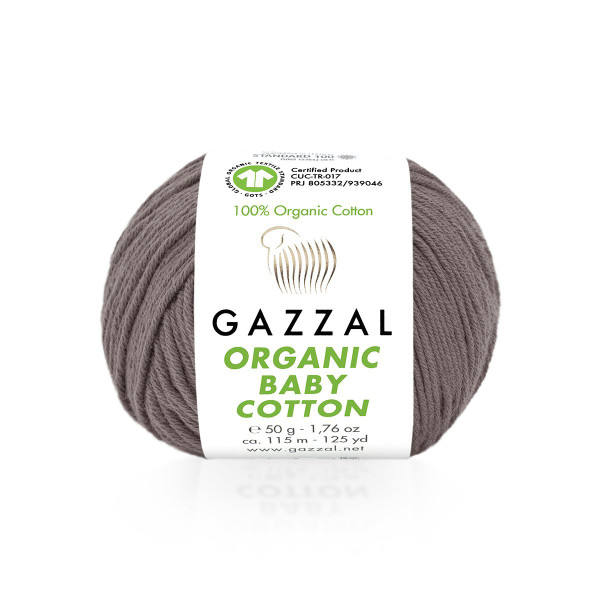 Бебі котон Органік /Organic Baby Cotton Gazzal 452 капучіно Gazzal
