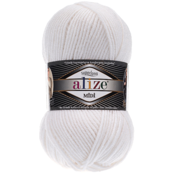 Суперлана міді 55 білий Alize (Алізе)