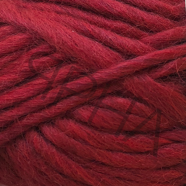 Бебі альпака об'ємна 206 червоний Ярна Перу