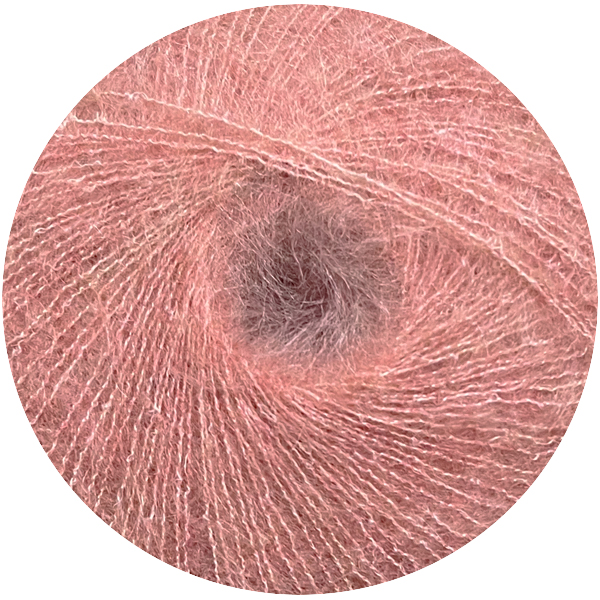 Мохер кід еластан 56355 англійська троянда Ярна 