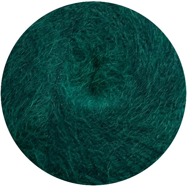Мохер кід еластан 14107 смарагд Ярна 