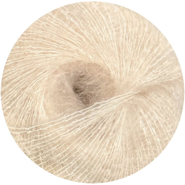 Мохер кід еластан 41710 крем Ярна 