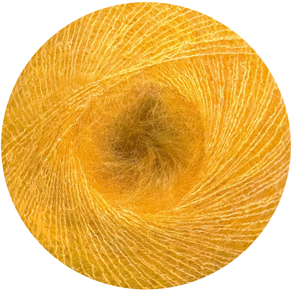 Мохер кід еластан 48304 соняшники Ван Гога Ярна 