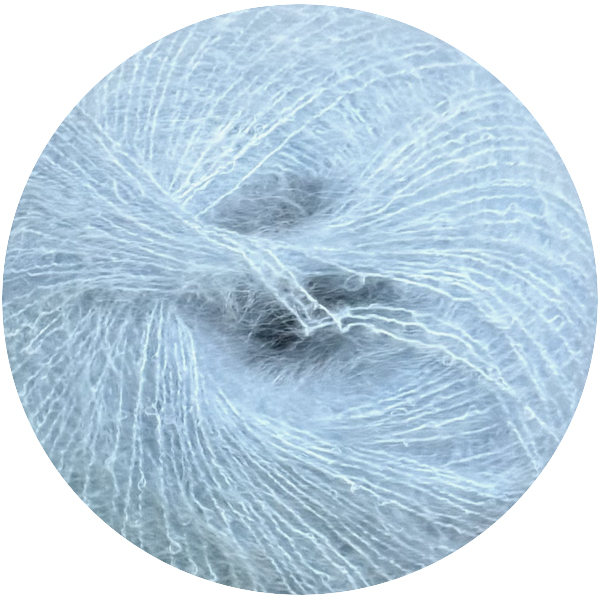 Мохер кід еластан 41703 блакитний Ярна 