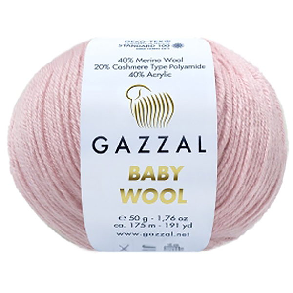 Бебі вул Газал/Baby Wool Gazzal  836 рожевий Gazzal