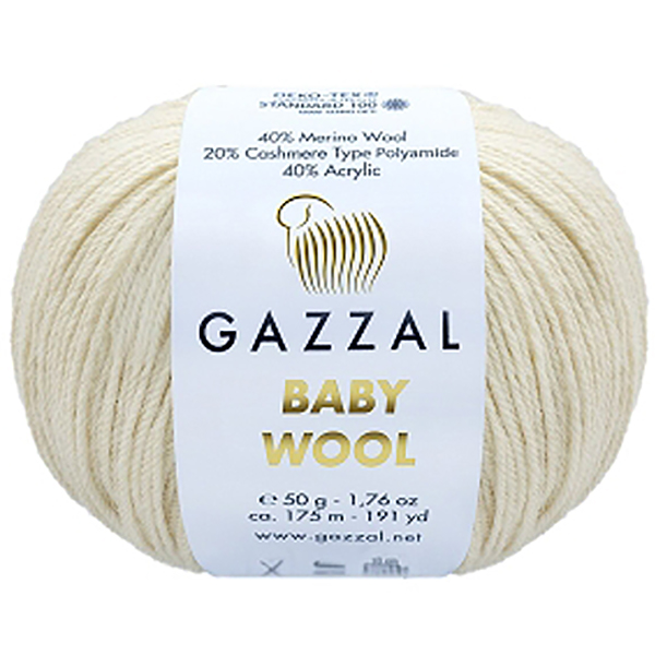 Бебі вул Газал/Baby Wool Gazzal  829 крем Gazzal