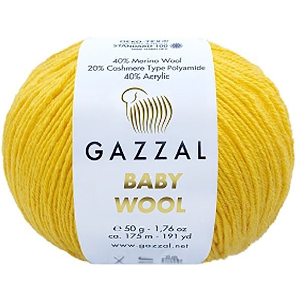 Бебі вул Газал/Baby Wool Gazzal  812 мімоза Gazzal
