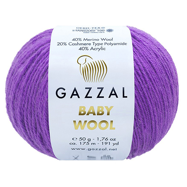 Бебі вул Газал/Baby Wool Gazzal  815 бузок Gazzal