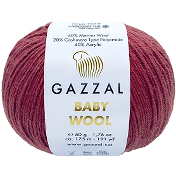 Бебі вул Газал/Baby Wool Gazzal  816 бордоліно Gazzal