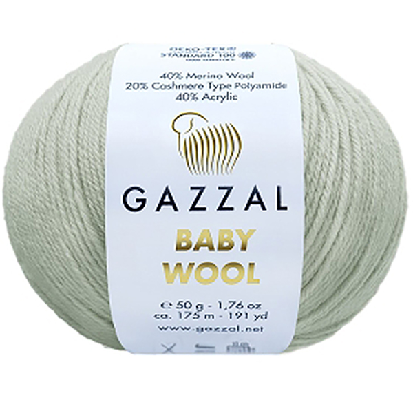 Бебі вул Газал/Baby Wool Gazzal  817 св.сірий Gazzal