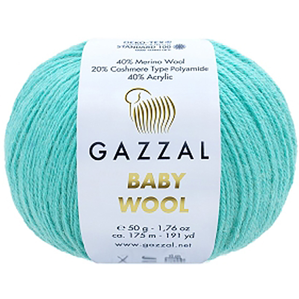 Бебі вул Газал/Baby Wool Gazzal  820 бірюза Gazzal