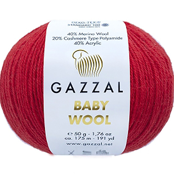 Бебі вул Газал/Baby Wool Gazzal  811 вишня Gazzal