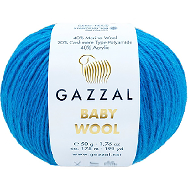 Бебі вул Газал/Baby Wool Gazzal  830 электрик Gazzal