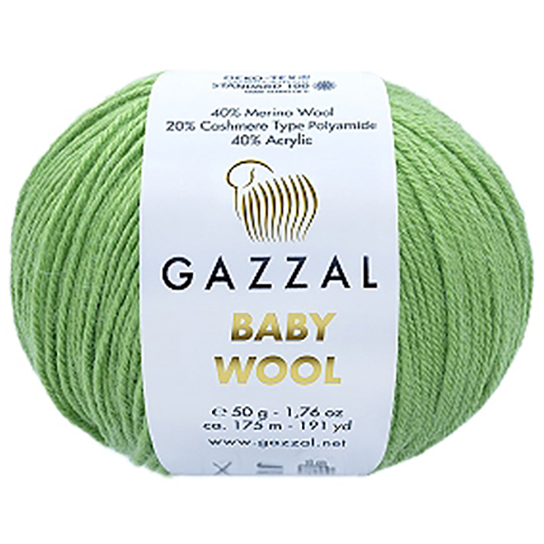Бебі вул Газал/Baby Wool Gazzal  838 яблоко Gazzal