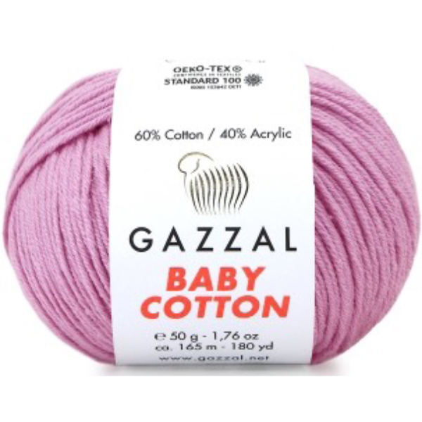 Бебі котон Газал/Baby Cotton Gazzal  3422 запорошена троянда Gazzal