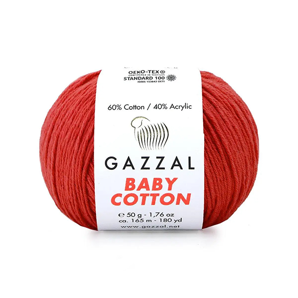 Бебі котон Газал/Baby Cotton Gazzal  3418 корал Gazzal