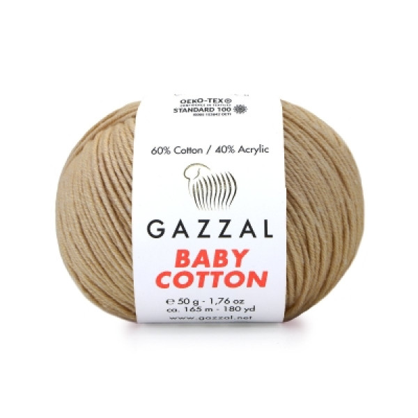 Бебі котон Газал/Baby Cotton Gazzal  3424 беж Gazzal
