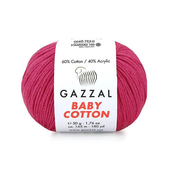 Бебі котон Газал/Baby Cotton Gazzal  3415 ягідний сорбет Gazzal