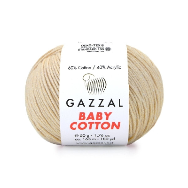 Бебі котон Газал/Baby Cotton Gazzal  3445 св.беж Gazzal