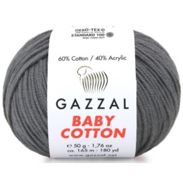 Бебі котон Газал/Baby Cotton Gazzal  3450 грифель Gazzal