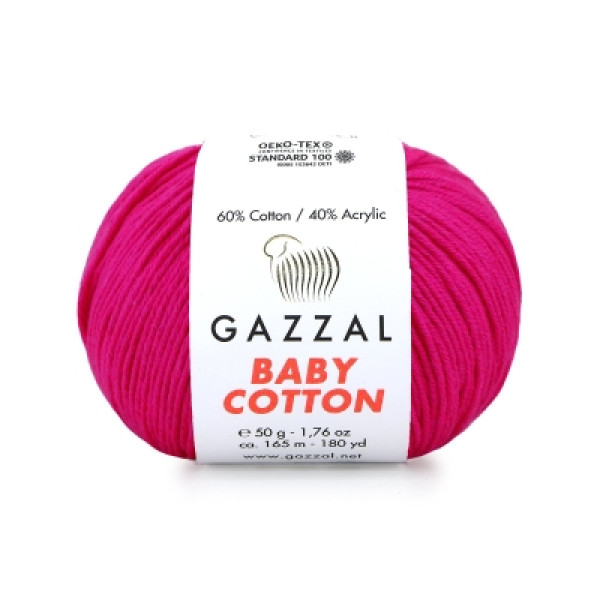 Бебі котон Газал/Baby Cotton Gazzal  3461 малина Gazzal Бебі котон Газал/Baby Cotton Gazzal  3461 малина Gazzal