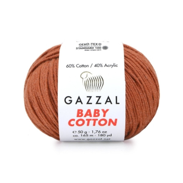 Бебі котон Газал/Baby Cotton Gazzal  3454 пыльная роза Gazzal