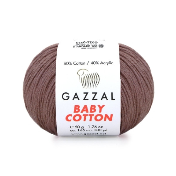 Бебі котон Газал/Baby Cotton Gazzal  3455 мока мус Gazzal
