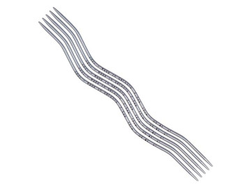 ADDI спиці шкарпеткові алюміній 203-2 CraSy Snake Lace